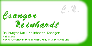 csongor meinhardt business card